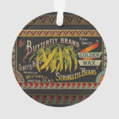 Chaîne Étiquette de haricot Vegetable Pays (dos)