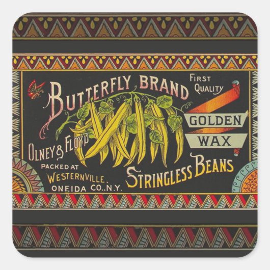 Chaîne Étiquette de haricot Vegetable Pays (Devant)