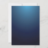 Chaîne Lights Blue Celebrate Birthday Invitation (Dos)