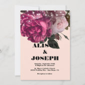 Chaîne Lumières Bourgogne Fleurs Faire-part de mar (Devant)