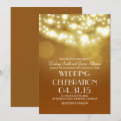 Chaîne lumières jaune élégant invitations de maria (Devant / Derrière)