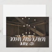 CHAÎNE LUMIÈRES MARIAGE INVITATIONS PERSONNALISÉES (Devant / Derrière)