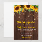 Chaîne Lumineuse Douche nuptiale Invitation (Devant / Derrière)