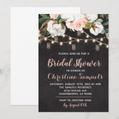 Chaîne Lumineuse Douche nuptiale Invitation (Devant / Derrière)