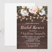 Chaîne Lumineuse Douche nuptiale Invitation (Devant / Derrière)