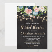 Chaîne Lumineuse Douche nuptiale Invitation (Devant / Derrière)