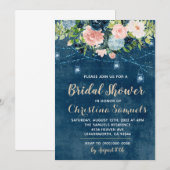 Chaîne Lumineuse Douche nuptiale Invitation (Devant / Derrière)