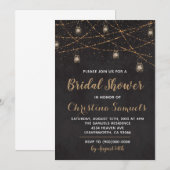 Chaîne Lumineuse Douche nuptiale Invitation (Devant / Derrière)