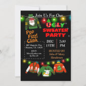 Chaîne moche Sweater Lights Noël Invitation (Devant)