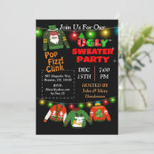 Chaîne moche Sweater Lights Noël Invitation (Debout devant)