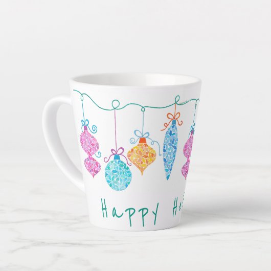 Chaîne Ornements Mug en latte (Angle gauche)