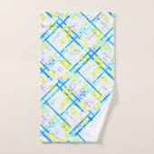 Chaîne rectangulaire de couleurs vives géométrique (Serviette à main)