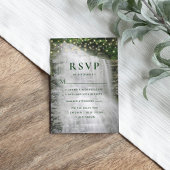 Chaîne Rustique de cascade éclaire mariage RSVP
