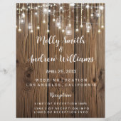 Chaîne rustique de lumières fête/mariage PROGRAMME (Devant)