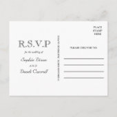 Chaîne rustique des lumières Carte postale RSVP (Dos)