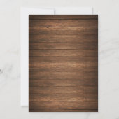 Chaîne rustique des lumières Faire-part de mariage (Dos)