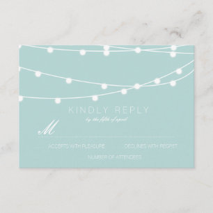 Chaîne simple de lumière mariage RSVP MARIAGE