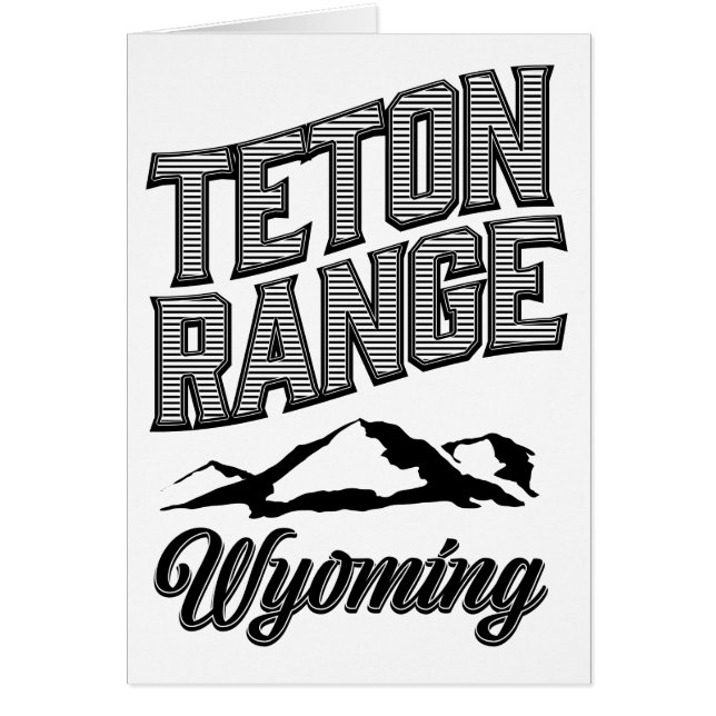Chaîne Teton, Wyoming (Devant)