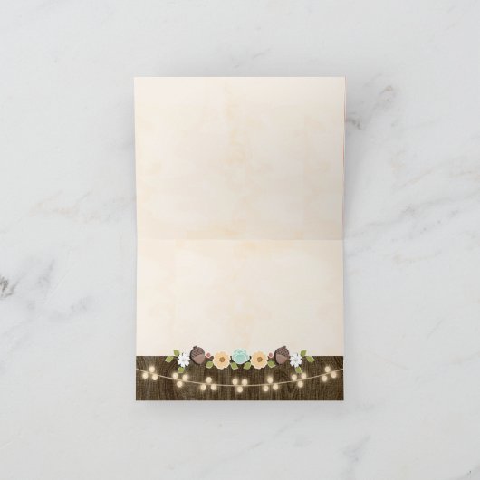 Chaîne turquoise de lumières tomber Merci rustique (Intérieur)