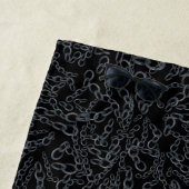 Chained Abstract Mirrored Image Gray On Black Art Strandlaken (In situ)