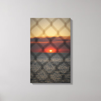 Chained Sunset Canvas Afdruk