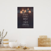 Chaînes d'ampoules Mariage Affiche de bienvenue (Cuisine)