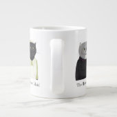 CHAÎNES DE DAME Grosse Mug blanc + Texte (Dos)