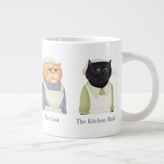 CHAÎNES DE DAME Grosse Mug blanc + Texte (Droite)