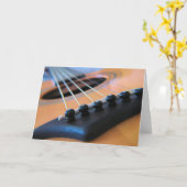 Chaînes de guitare - Carte de voeux intérieure bla (Fleur jaune)