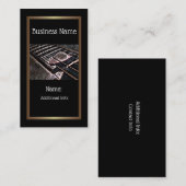 Chaînes De Guitare En Carte de visite En Cuir 5 (Devant / Derrière)