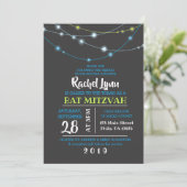 CHAÎNES D'ÉTOILES Invitation Bar Mitzvah (Debout devant)