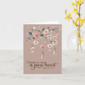 Chaînes florifères moelleuses Pure Cartes cardiaqu (Fleur jaune)