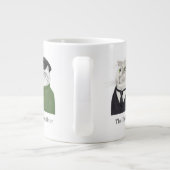CHAÎNES HOMMES Grosse Mug Blanc + Texte (Dos)