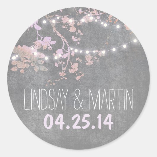 Chaînes lumineuses stickers mariage mignonne et fa (Devant)