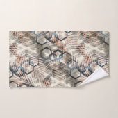 Chaînes sur feuilles de palmiers. (Serviette à main)