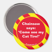 Chainsaw dit : Aimant rouge/jaune (Recto/Verso)