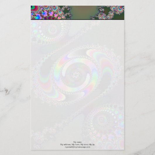 Chainsee - Fractal Briefpapier (Voorkant)