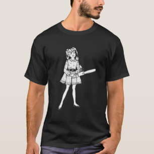 Chainzaag Girl Punk Gothic Horror Fan Sinister Clo T-shirt