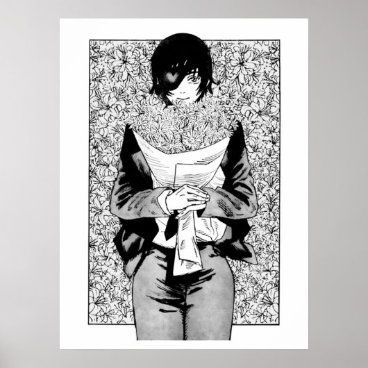 Chainzaag Man Himeno Poster (Voorkant)