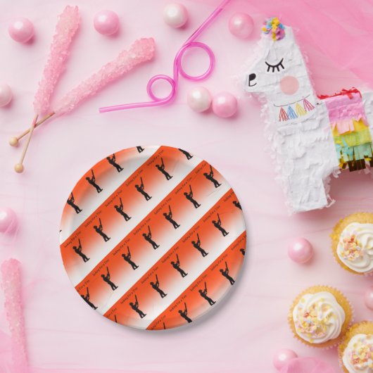 Chainzaag Papieren Bordje (Feest)