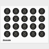 Chainzaag Ronde Sticker (Vel)