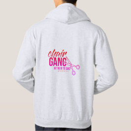 CHAIR GANG gray logo hoodie