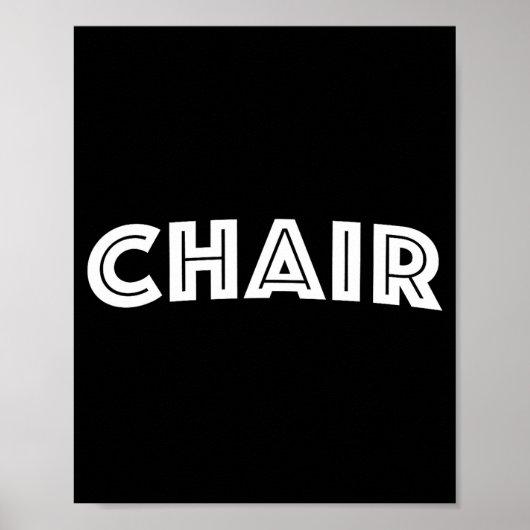 Chair  poster (Voorkant)
