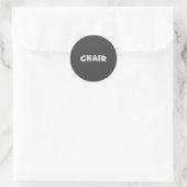 Chair  ronde sticker (Tas)
