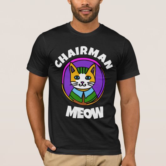 CHAIRMAN Meow drôle T-shirt Chat (Devant)