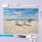 Chairs in the Sand Tissue Paper Tissuepapier (Craft)