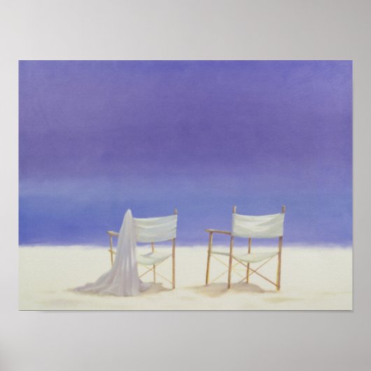 Chairs on the beach 1995 poster (Voorkant)
