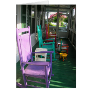 Chairs op de veranda, Virginia Beach, VA