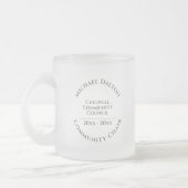 Chaise communautaire Café en verre givrée Mug (Gauche)