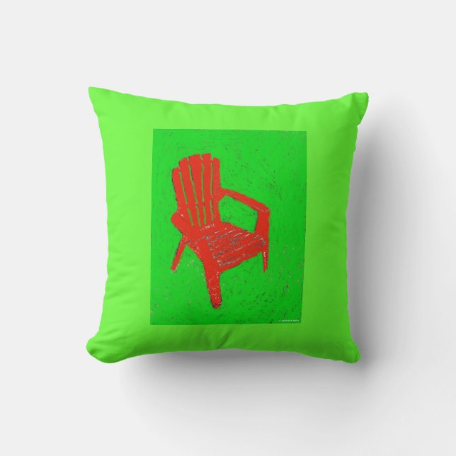 Chaise de pelouse rouge MoJo Coussin (Recto)